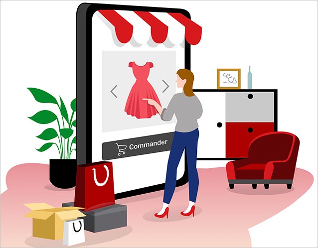 Anne-b -Illustration-Illustration "Journée shopping"